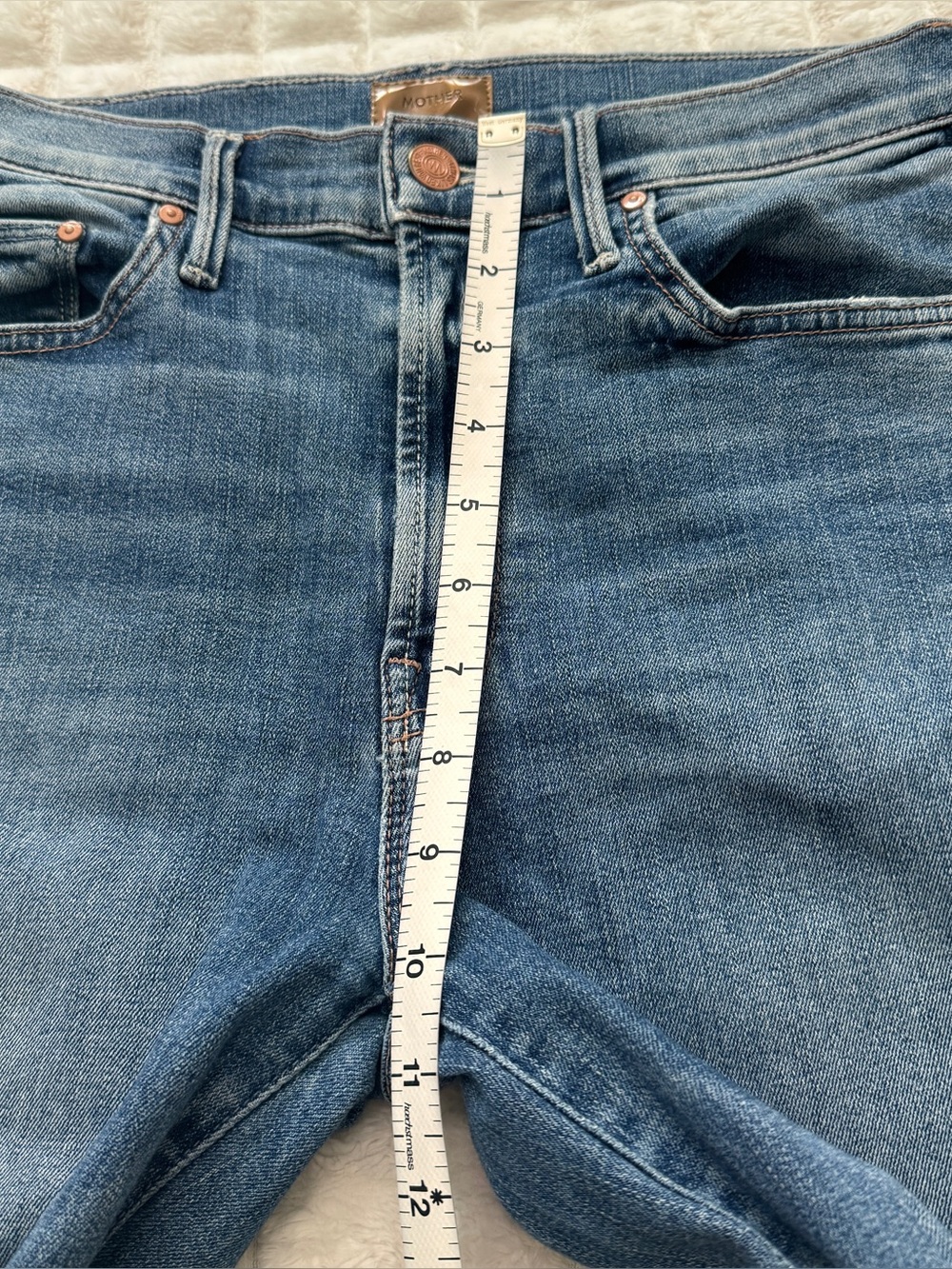 Mother 26 The Insider Crop Step Chew Jeans ~ Dancing On Coals Ankle Distressed - Picture 6 of 11